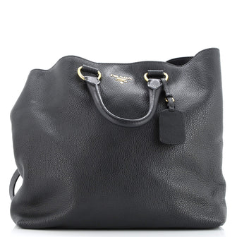 Prada Convertible Shopper Tote Vitello Daino Large