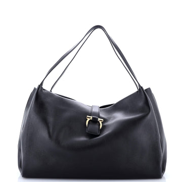 Salvatore Ferragamo Gancini Belt Hobo Shoulder Bag Leather Medium