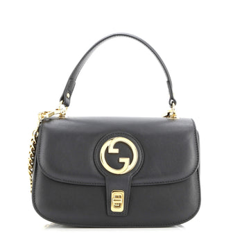 Gucci Blondie NM Chain Top Handle Bag Leather Small