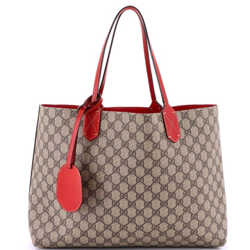 Gucci Reversible Tote GG Coated Canvas with Leather Medium