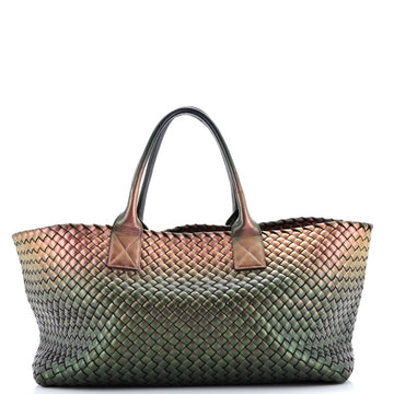 Bottega Veneta Cabat Tote Intrecciato Iridescent Nappa Medium