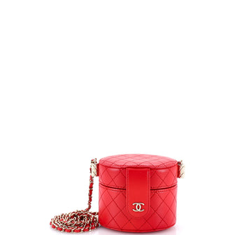 Chanel CC Allure Vanity Case with Chain Quilted Lambskin Mini