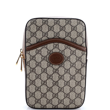Gucci Interlocking G Patch Sling Bag GG Coated Canvas Small