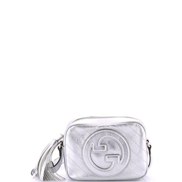 Gucci Blondie NM Camera Shoulder Bag Diagonal Quilted Leather Small