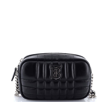 Burberry Lola Camera Bag Quilted Leather Mini