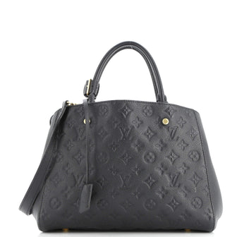 Louis Vuitton Montaigne Handbag Monogram Empreinte Leather MM