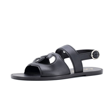 Gucci Men's Interlocking G Cut-Out Slingback Sandals Leather