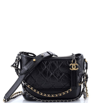Chanel Gabrielle Hobo Quilted Aged Calfskin Small