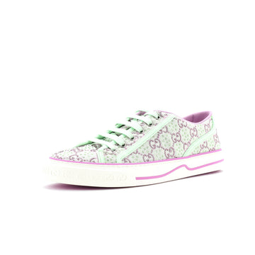 Gucci Women's 1977 Tennis Sneakers GG Lame Canvas with Crystals