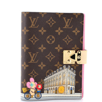 Louis Vuitton Paul Notebook Cover Limited Edition Vivienne Xmas Monogram Canvas MM