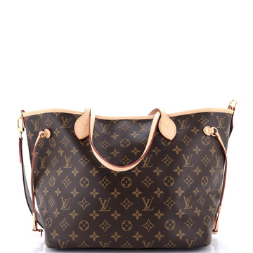Louis Vuitton Neverfull Bandouliere Inside Out Monogram Canvas and Textile MM