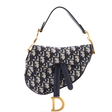 Christian Dior Saddle Handbag Oblique Canvas Mini