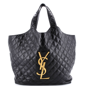 Saint Laurent Icare Shopping Tote Quilted Leather Maxi