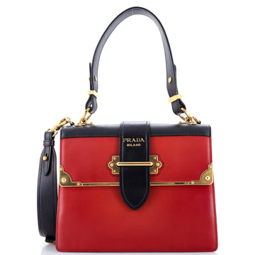 Prada Cahier Convertible Shoulder Bag City Calf and Saffiano Medium