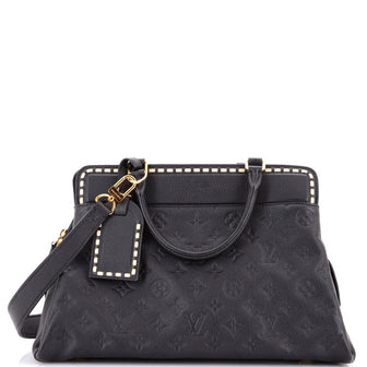 Louis Vuitton Vosges Handbag Whipstitch Monogram Empreinte Leather MM