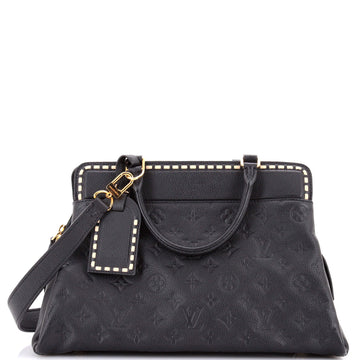 Louis Vuitton Vosges Handbag Whipstitch Monogram Empreinte Leather MM