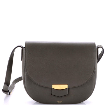 Celine Trotteur Crossbody Bag Grainy Leather Medium