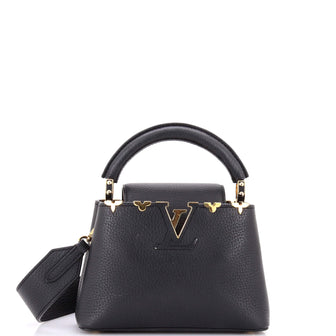 Louis Vuitton Capucines Bag Leather with Embellished Detail Mini