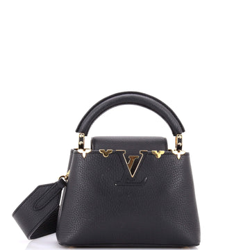 Louis Vuitton Capucines Bag Leather with Embellished Detail Mini