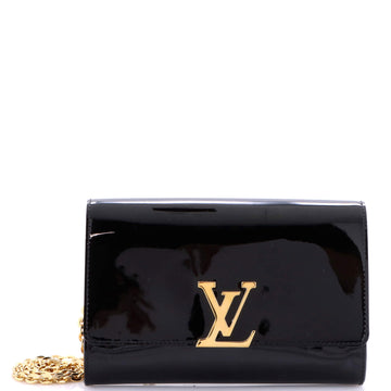 Louis Vuitton Chain Louise Clutch Patent GM