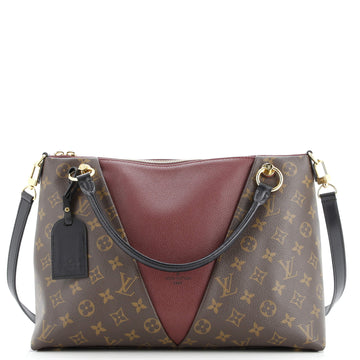Louis Vuitton V Tote Monogram Canvas and Leather MM