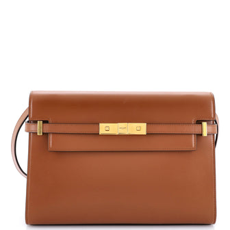 Saint Laurent Manhattan Shoulder Bag Leather Medium