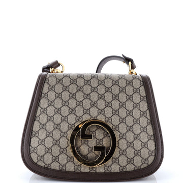 Gucci Blondie NM Top Handle Bag GG Coated Canvas Medium