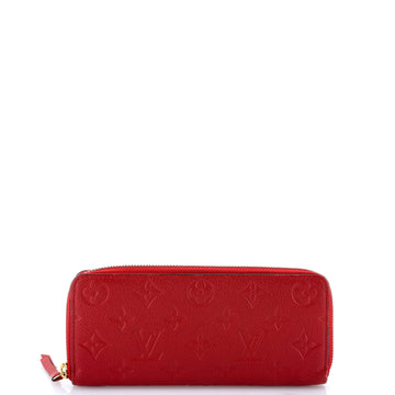 Louis Vuitton Clemence Wallet Monogram Empreinte Leather