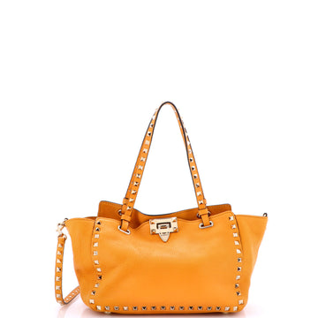 Valentino Garavani Rockstud Tote Pebbled Leather Small