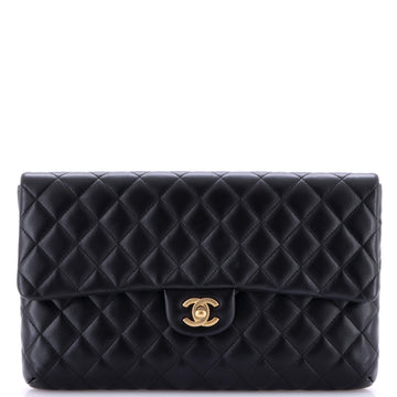 Chanel Classic Flap Clutch Quilted Lambskin