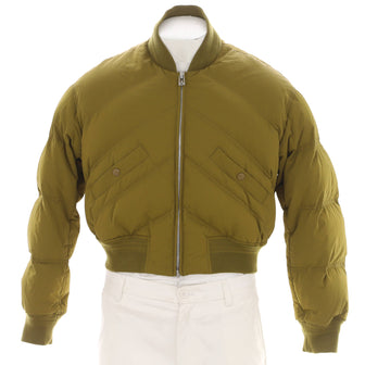 Bottega Veneta Men's Padded Short Bomber Jacket Nylon