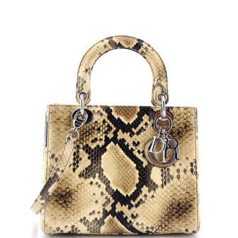 Christian Dior Lady Dior Bag Python Medium Multicolor 3551313