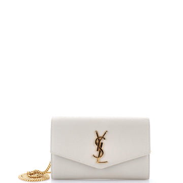 Saint Laurent Uptown Chain Wallet Leather