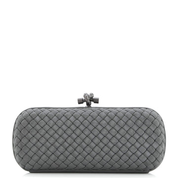Bottega Veneta Box Knot Clutch Intrecciato Silk Faille Long