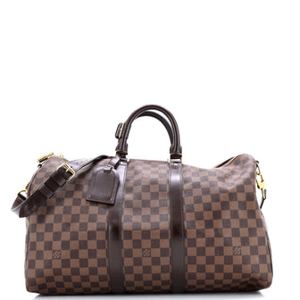 Louis Vuitton Keepall Bandouliere Bag Damier 45