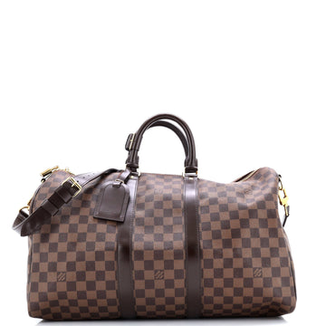 Louis Vuitton Keepall Bandouliere Bag Damier 45