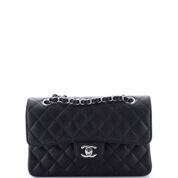 Chanel Classic Double Flap Bag Quilted Caviar Small