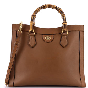 Gucci Diana NM Bamboo Handle Tote Leather Medium