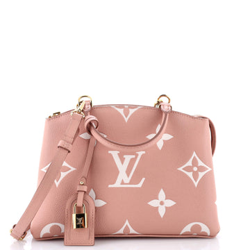 Louis Vuitton Petit Palais Handbag Bicolor Monogram Empreinte Giant