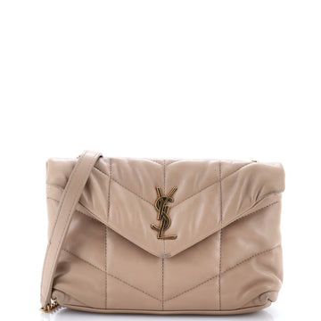 Saint Laurent Loulou Puffer Shoulder Bag Quilted Leather Mini