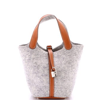 Hermes Picotin Lock Bag Felt with Leather PM