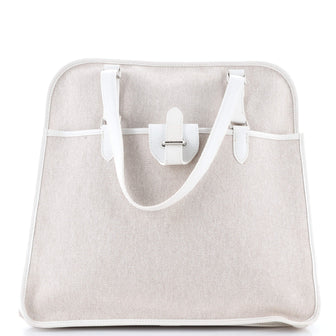 Hermes Jumping Tote Toile with Swift