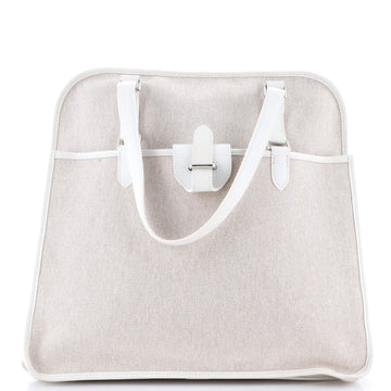 Hermes Jumping Tote Toile with Swift
