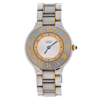 Cartier Must de Cartier 21 Quartz Watch Stainless Steel and Yellow Gold 31