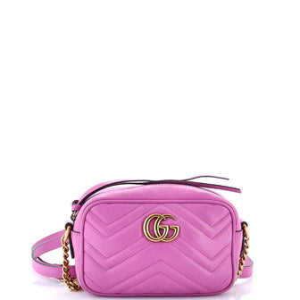 Gucci GG Marmont Shoulder Bag Matelasse Leather Mini