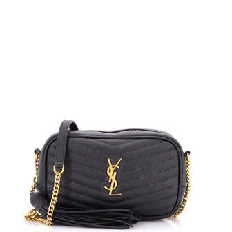 Saint Laurent LouLou Crossbody Bag Matelasse Chevron Leather Mini