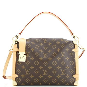 Louis Vuitton Side Trunk Handbag Monogram Canvas GM