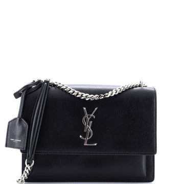 Saint Laurent Sunset Crossbody Bag Leather Large