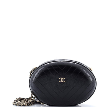 Chanel La Pausa Evening Bag Chevron Leather