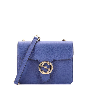 Gucci Interlocking Shoulder Bag Leather Small